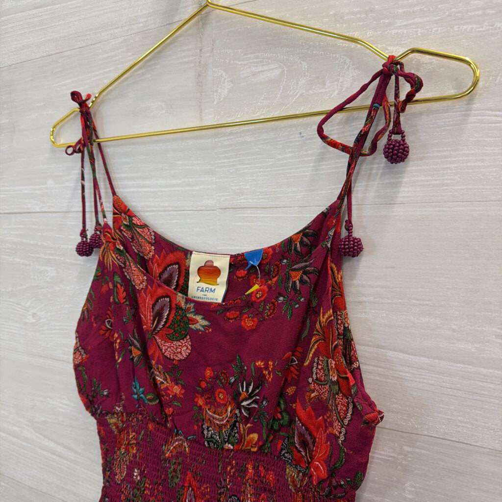 Farm Rio Purple/ Multi Print Meg Tank Top Large