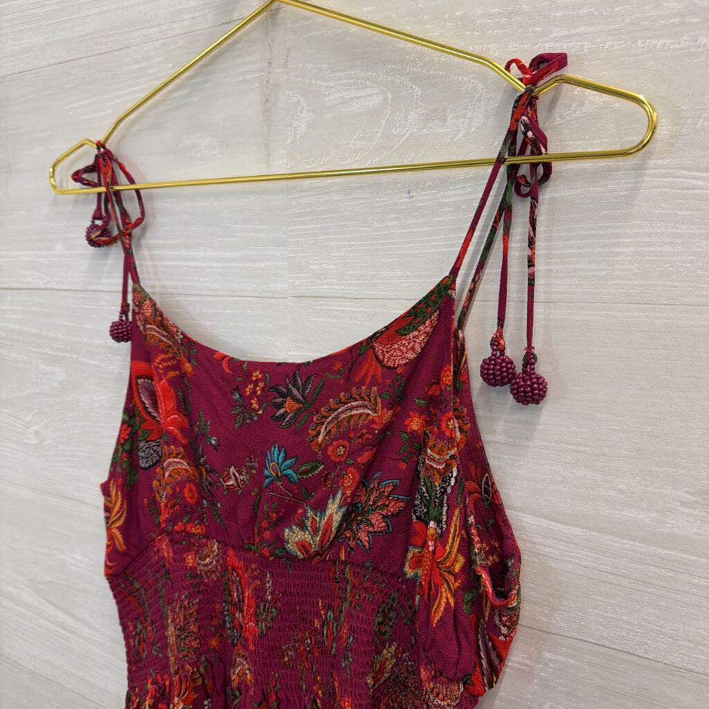 Farm Rio Purple/ Multi Print Meg Tank Top Large