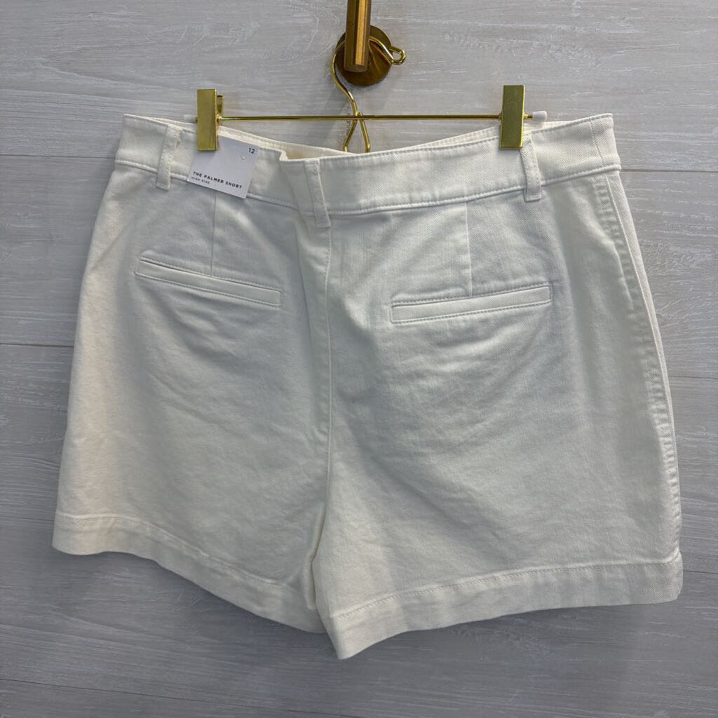 Loft White High Rise The Palmer Shorts 12