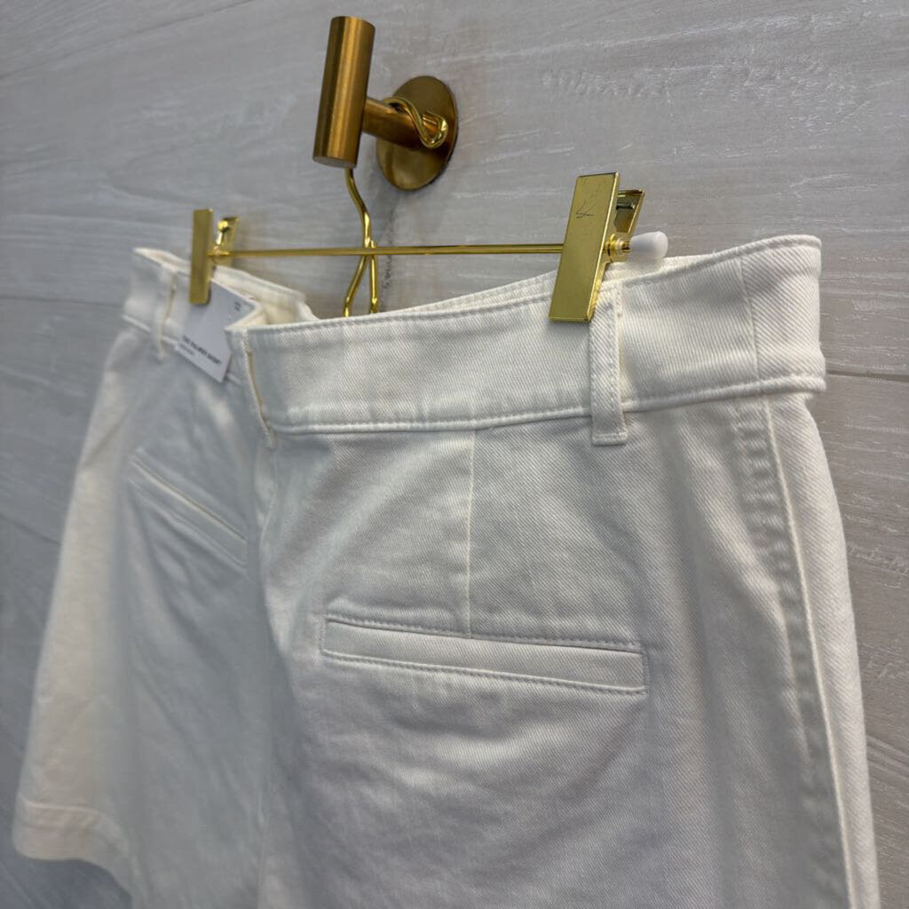 Loft White High Rise The Palmer Shorts 12