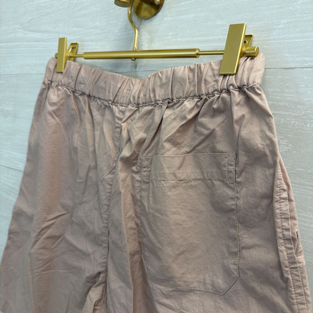 Pink Wide Leg Long Pull On Shorts Small
