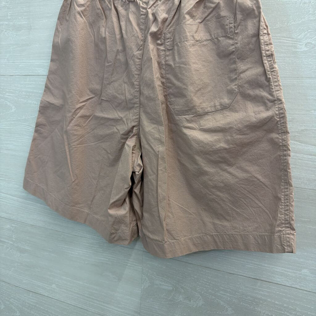 Pink Wide Leg Long Pull On Shorts Small