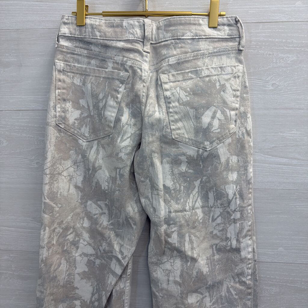 Hollister Grey Camo Low Rise Baggy Jeans 26