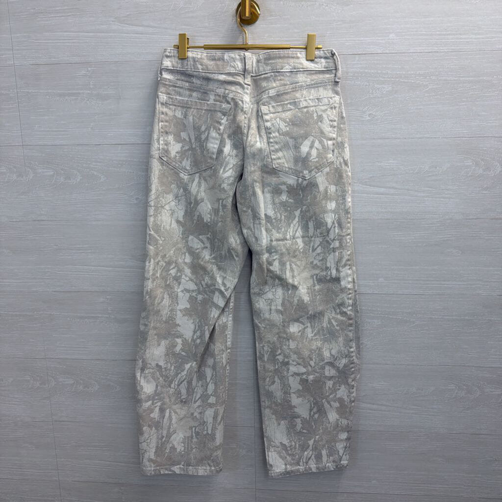 Hollister Grey Camo Low Rise Baggy Jeans 26