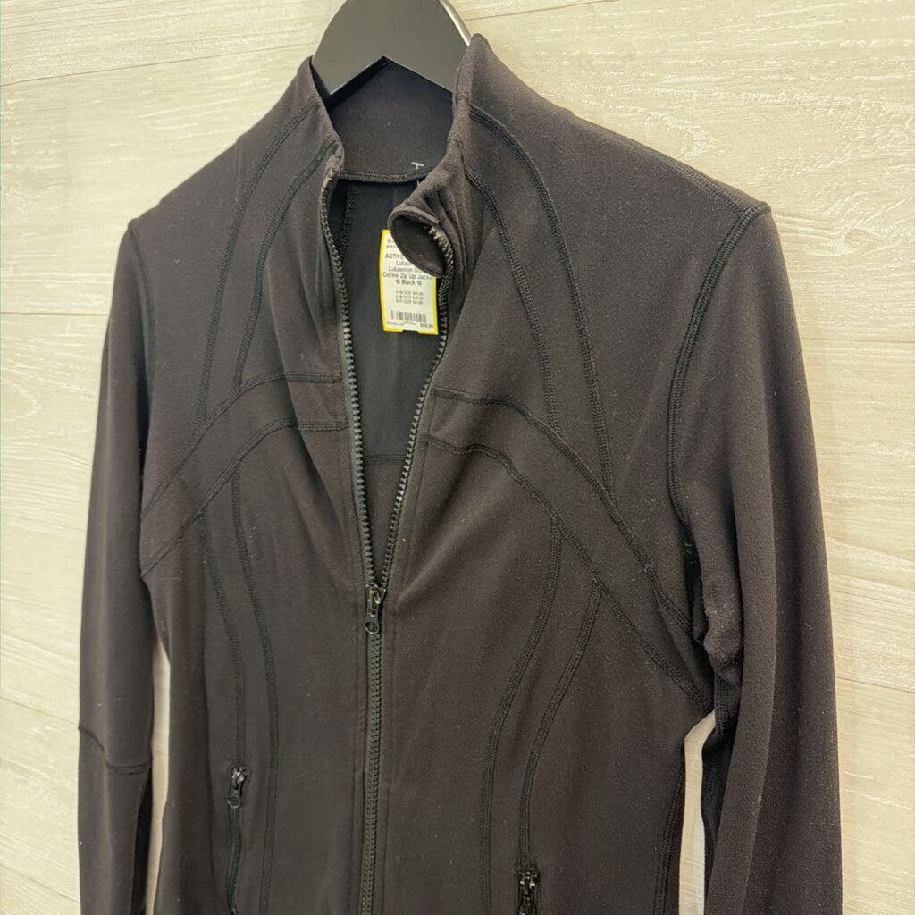 Lululemon Black Define Zip Up Jacket 10