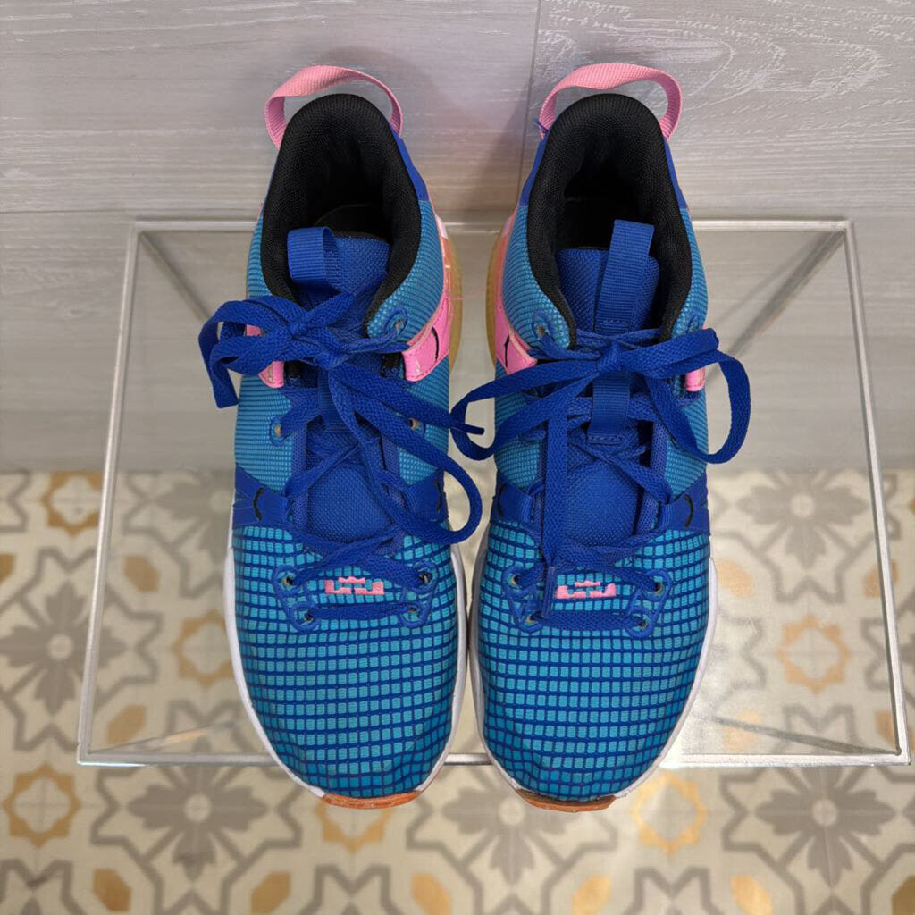 Nike Blue/ Multi LeBron Witness 7 Sneakers 6.5