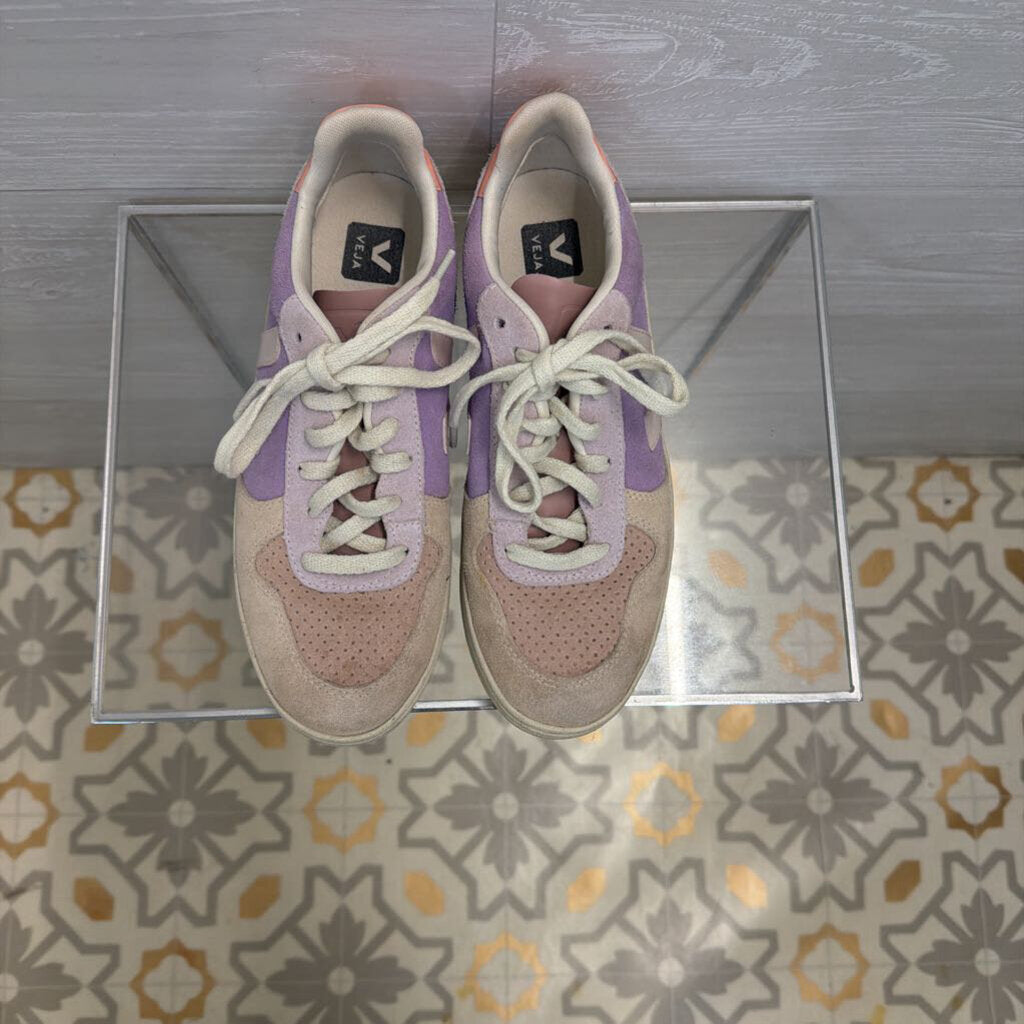 Veja Purple/ Multi V 10 Suede Sneakers 8