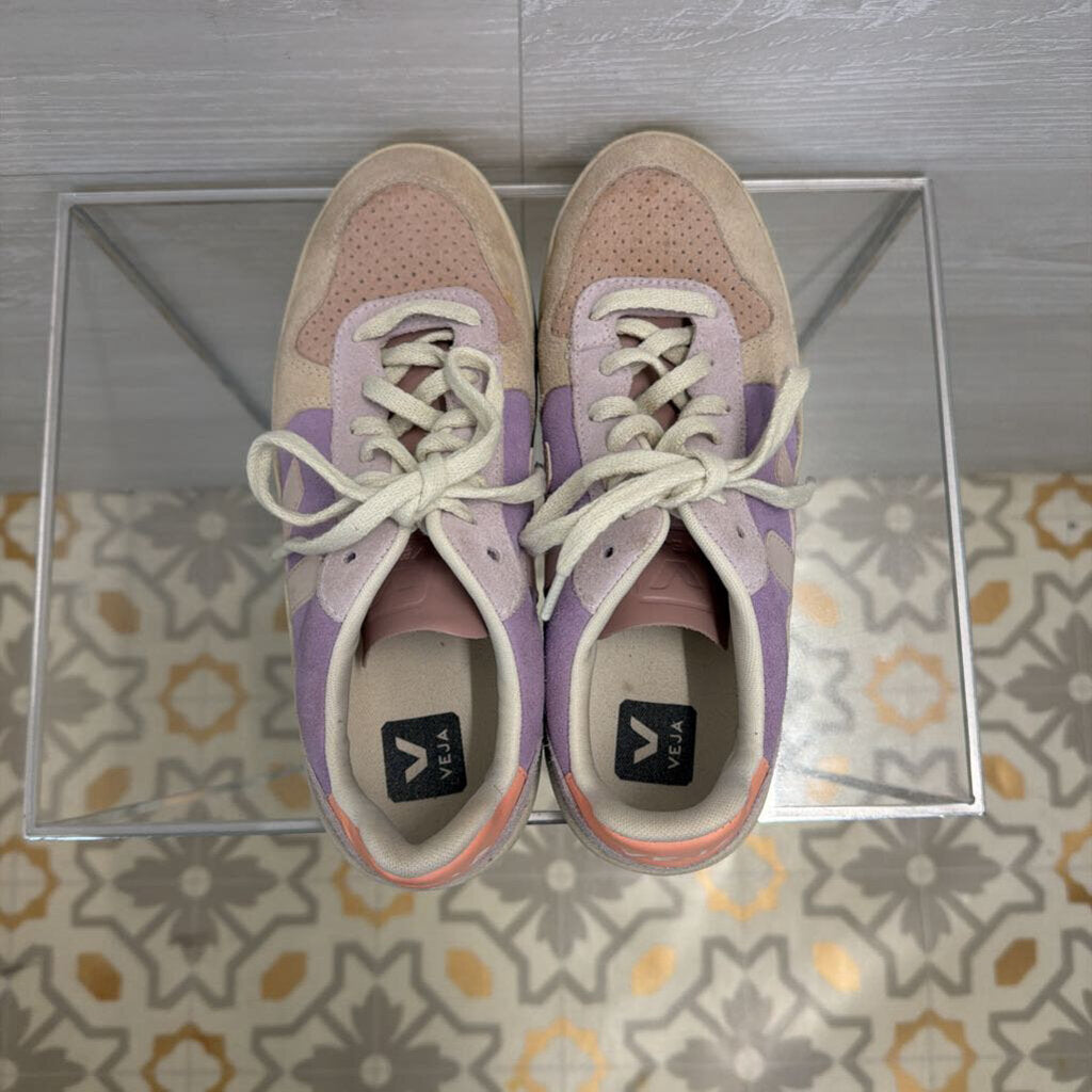 Veja Purple/ Multi V 10 Suede Sneakers 8
