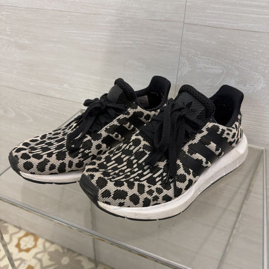 Adidas Black/ Beige Print Swift Run 1.0 Sneakers 7.5