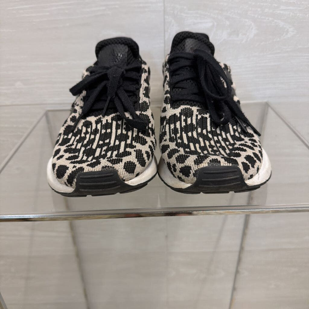 Adidas Black/ Beige Print Swift Run 1.0 Sneakers 7.5