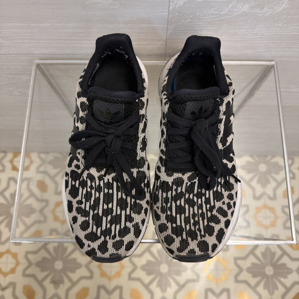 Adidas Black/ Beige Print Swift Run 1.0 Sneakers 7.5