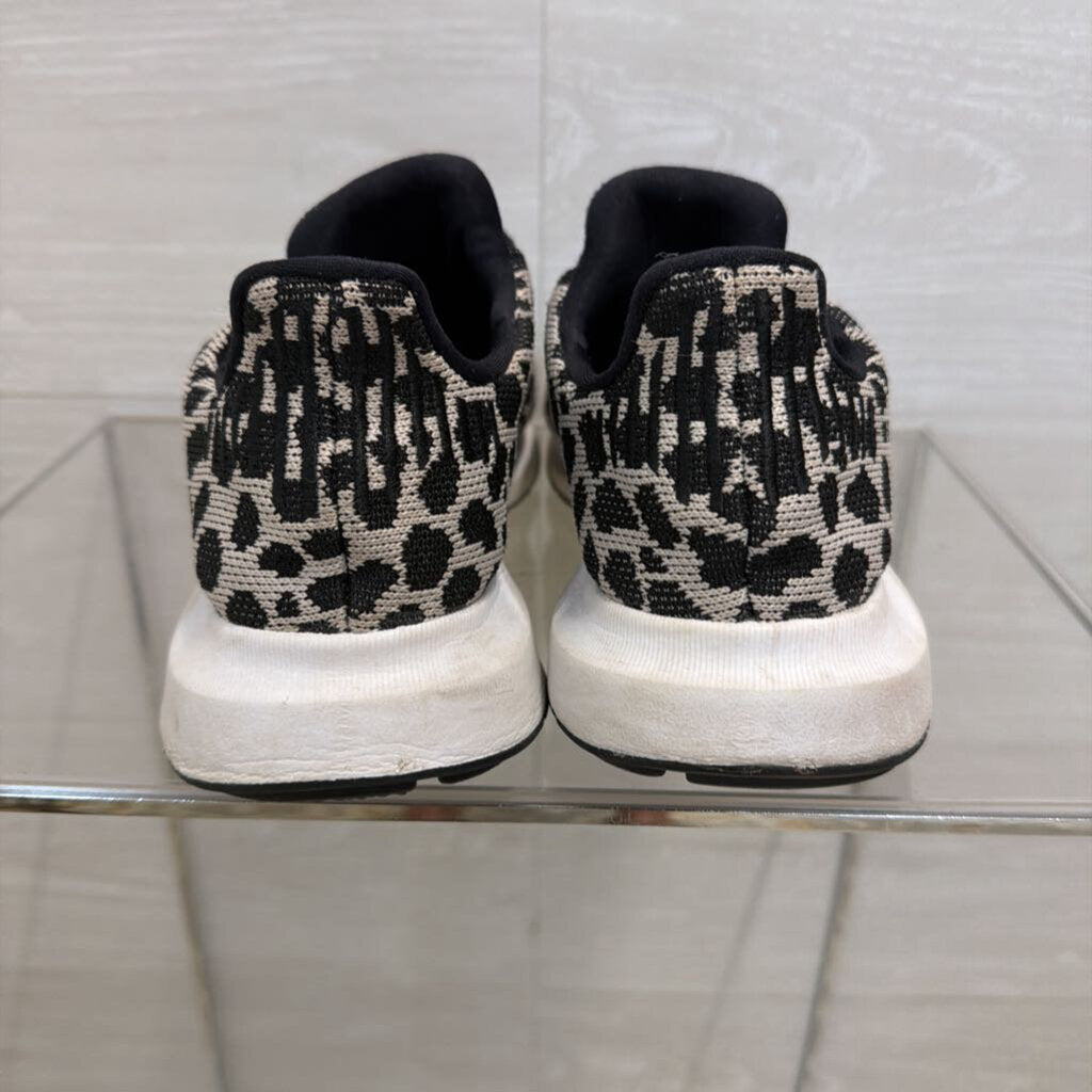 Adidas Black/ Beige Print Swift Run 1.0 Sneakers 7.5