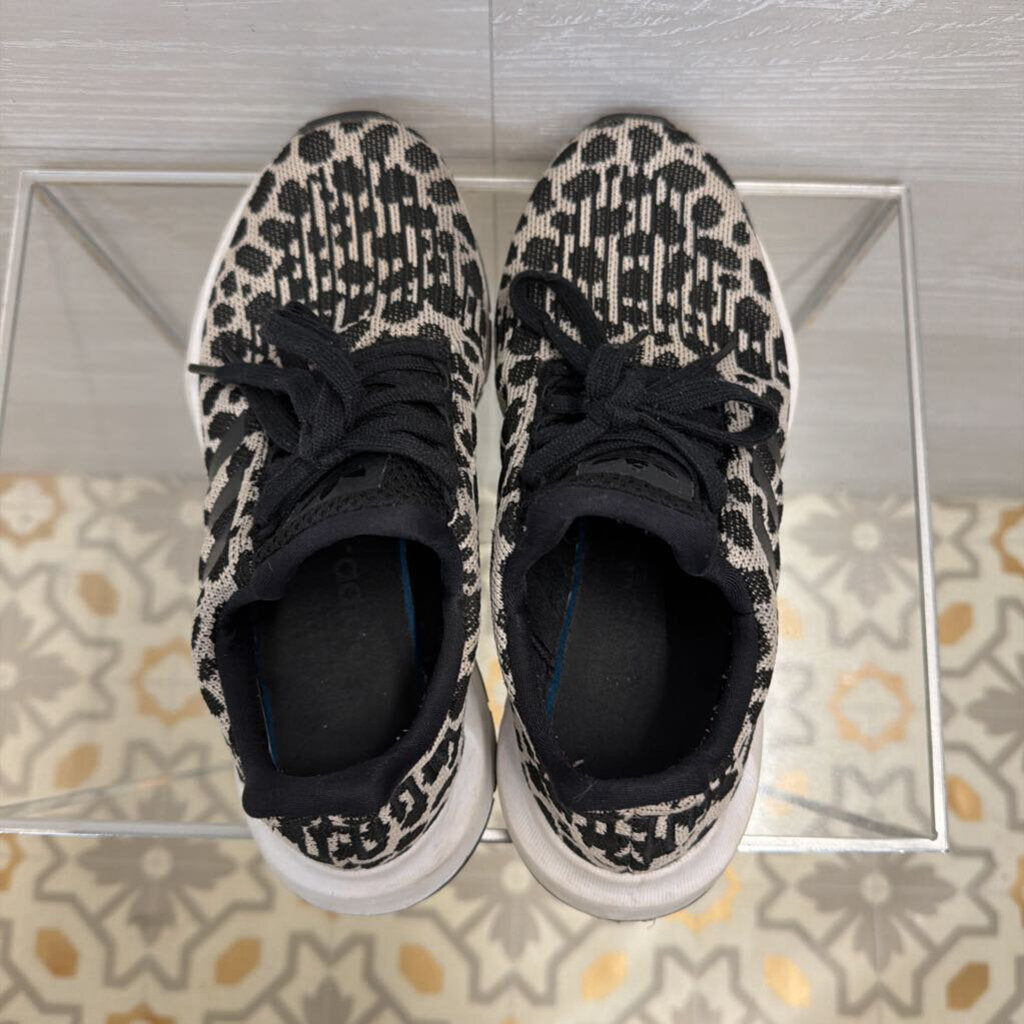 Adidas Black/ Beige Print Swift Run 1.0 Sneakers 7.5