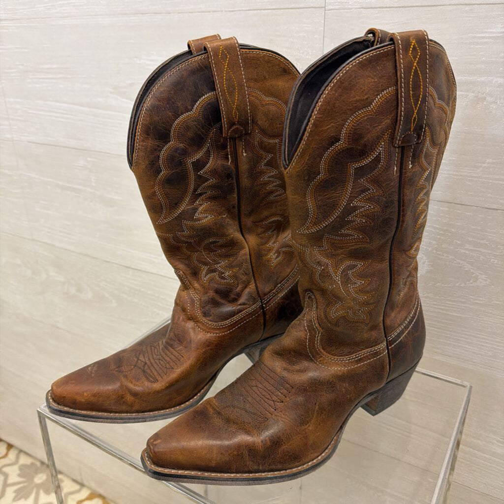 Myra Brown Leather Western Boots 9