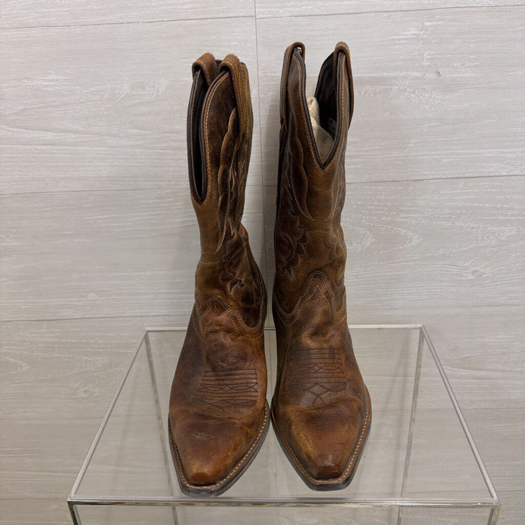 Myra Brown Leather Western Boots 9