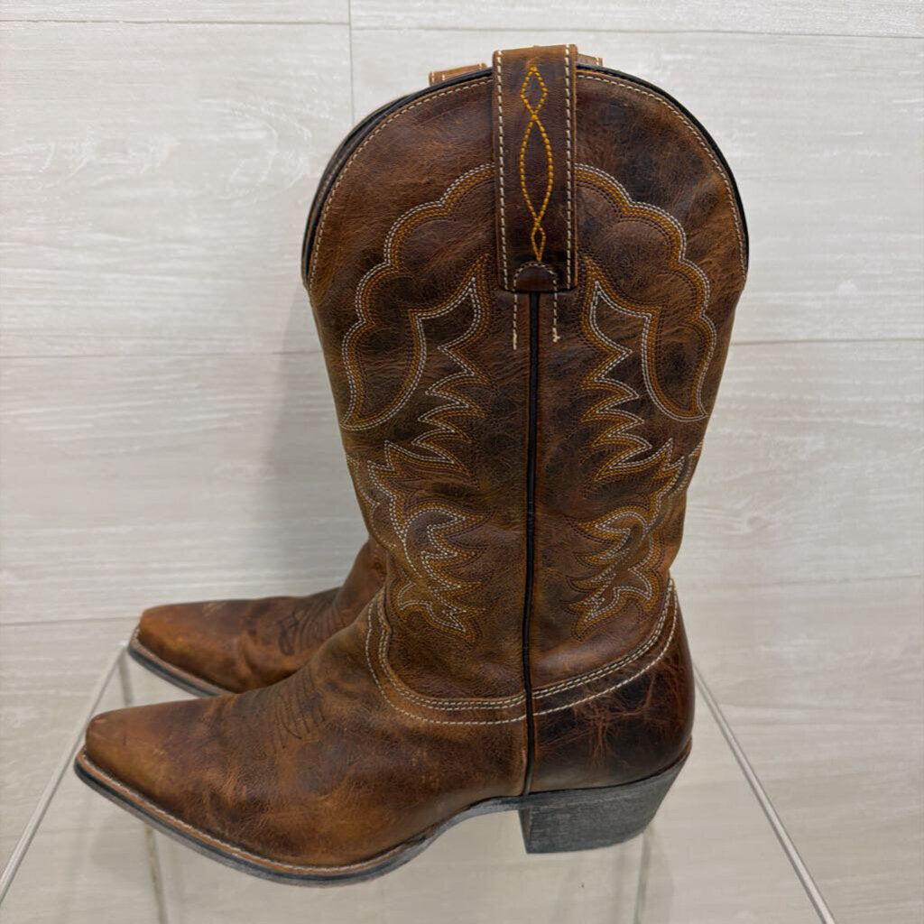 Myra Brown Leather Western Boots 9