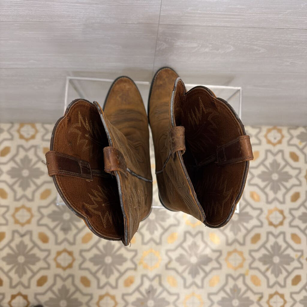 Ariat Brown Leather Heritage Western Boots 7.5