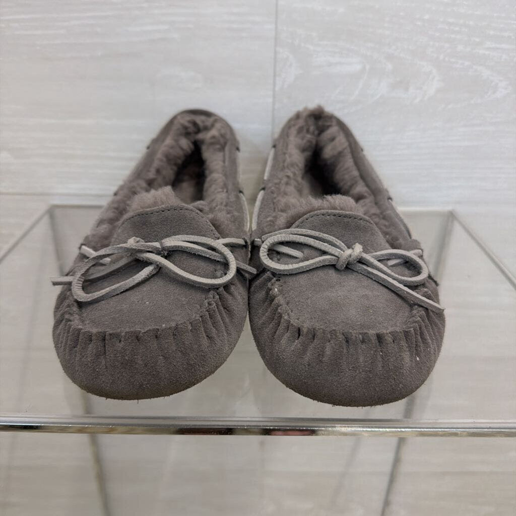 Ugg Grey Bella II Suede Moccasin Slippers 7