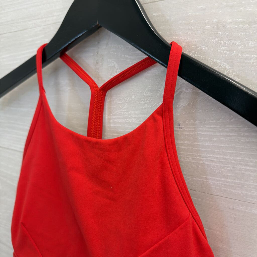 Lululemon Red High Neck Sports Bra Medium