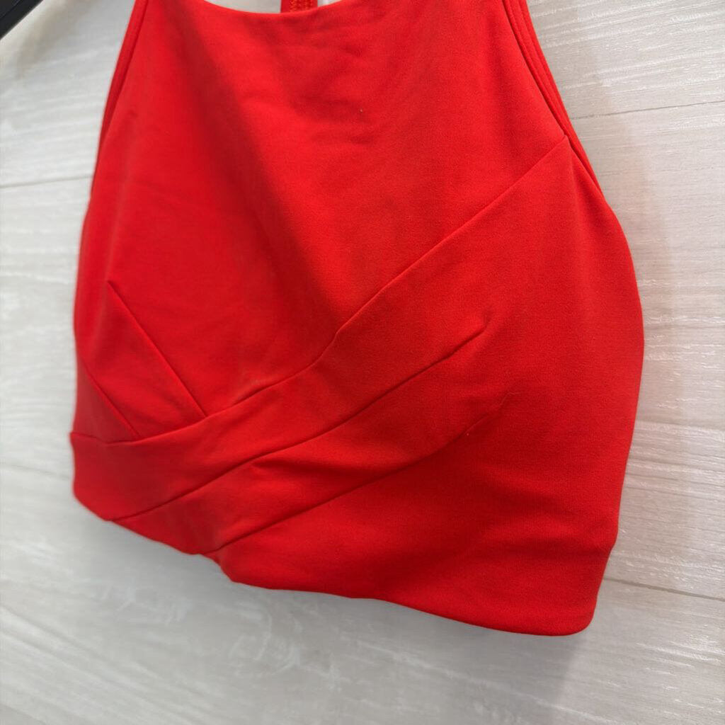Lululemon Red High Neck Sports Bra Medium