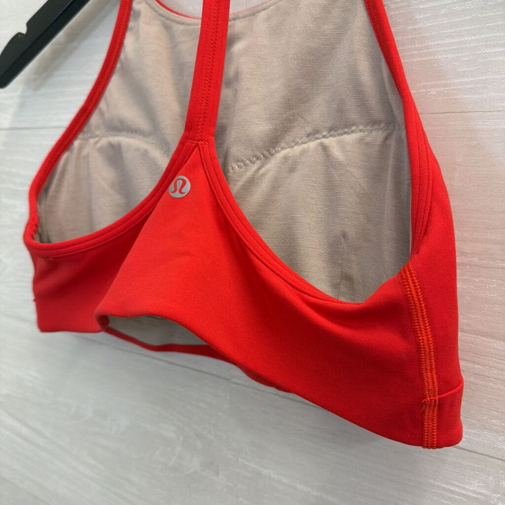 Lululemon Red High Neck Sports Bra Medium