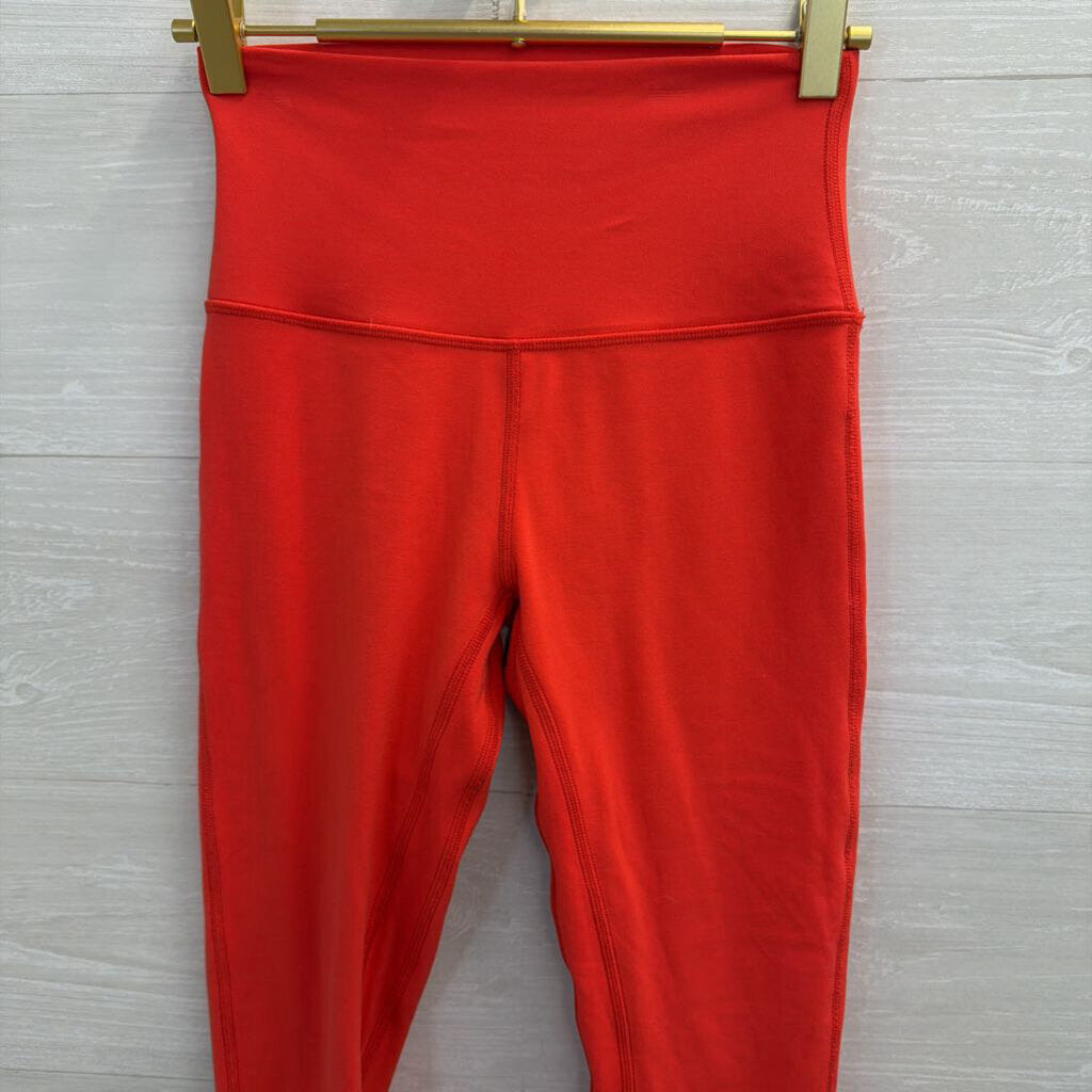 Lululemon Bright Red Cropped Leggings 4