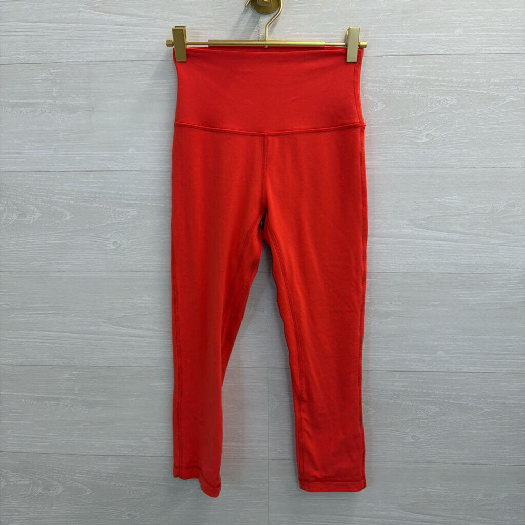 Lululemon Bright Red Cropped Leggings 4