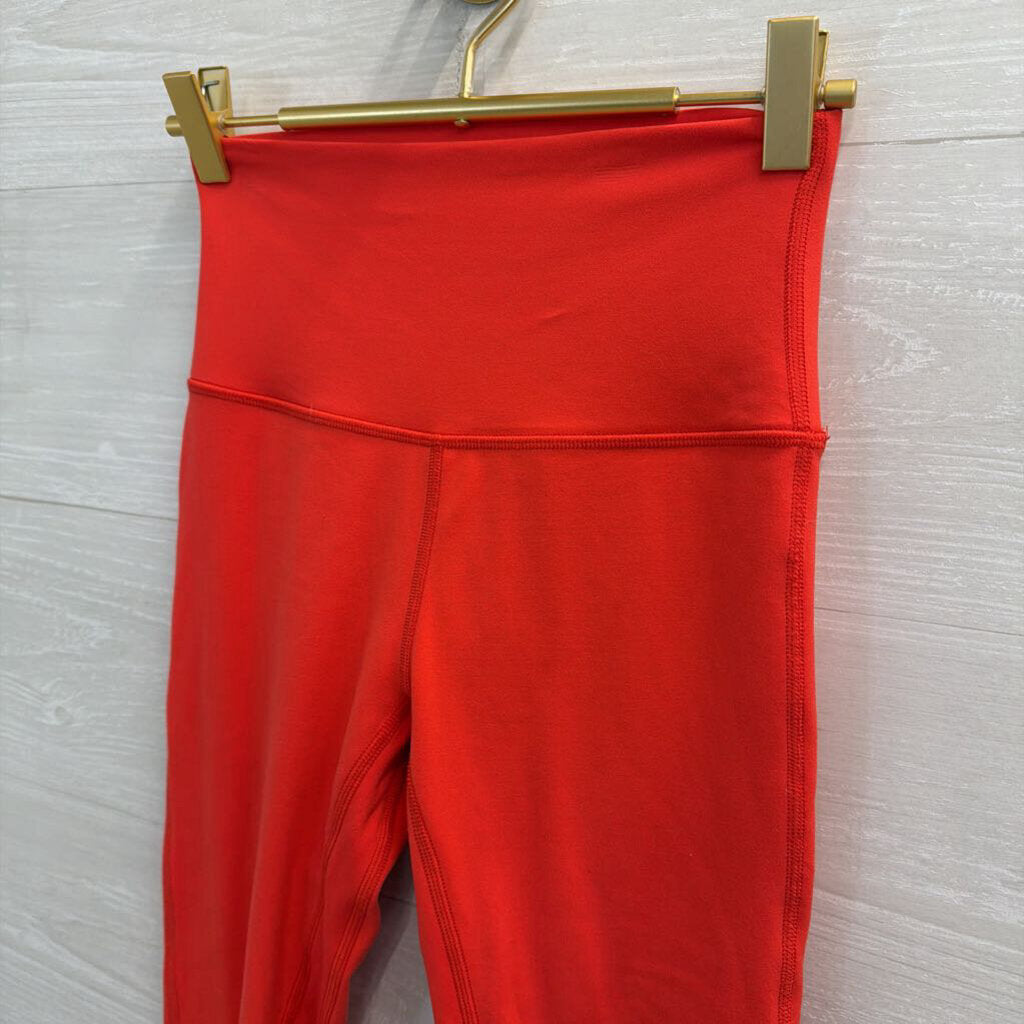 Lululemon Bright Red Cropped Leggings 4
