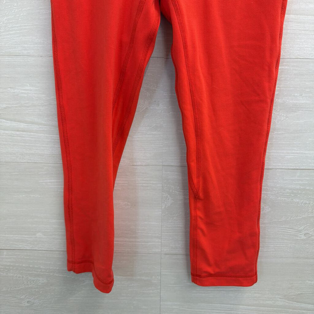 Lululemon Bright Red Cropped Leggings 4
