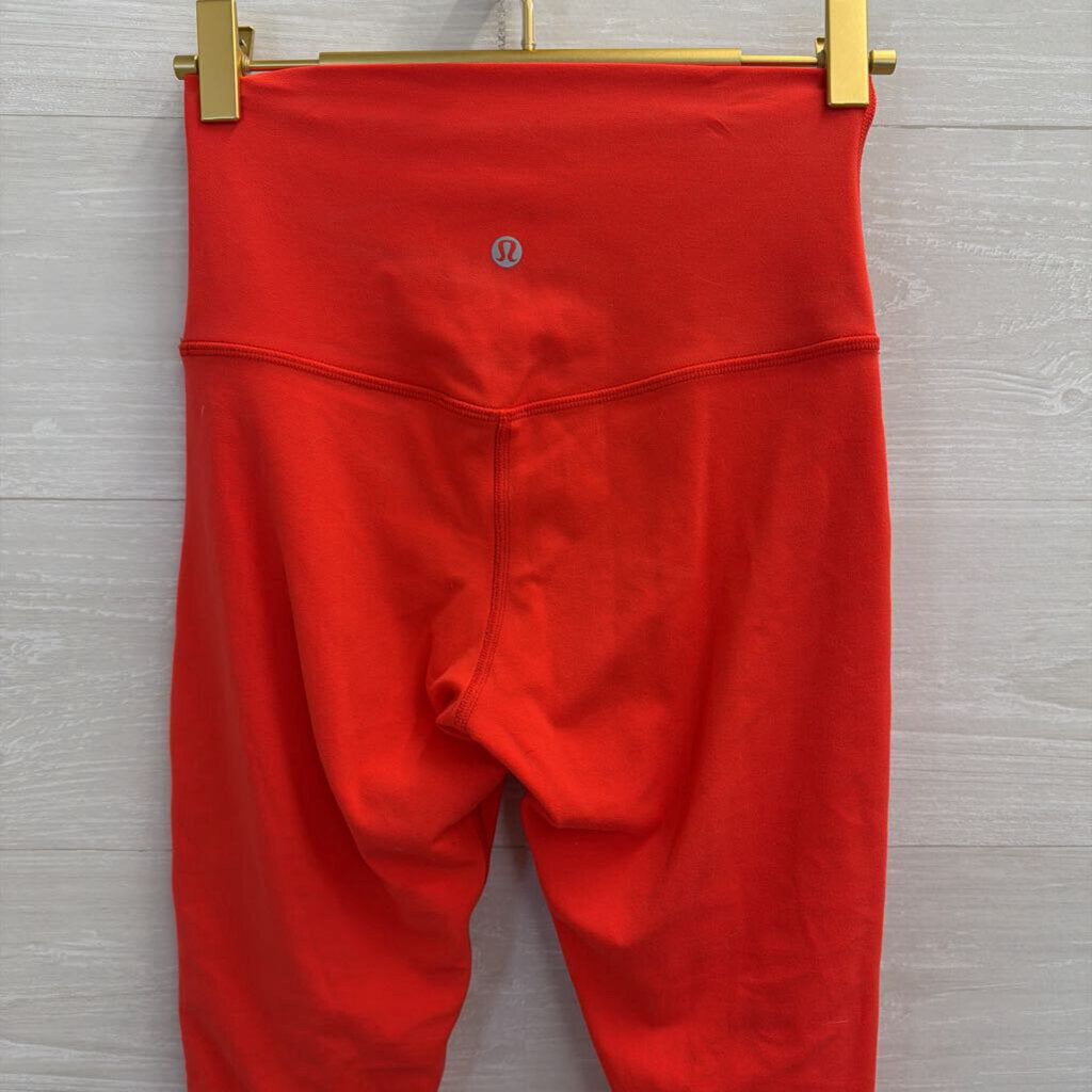 Lululemon Bright Red Cropped Leggings 4