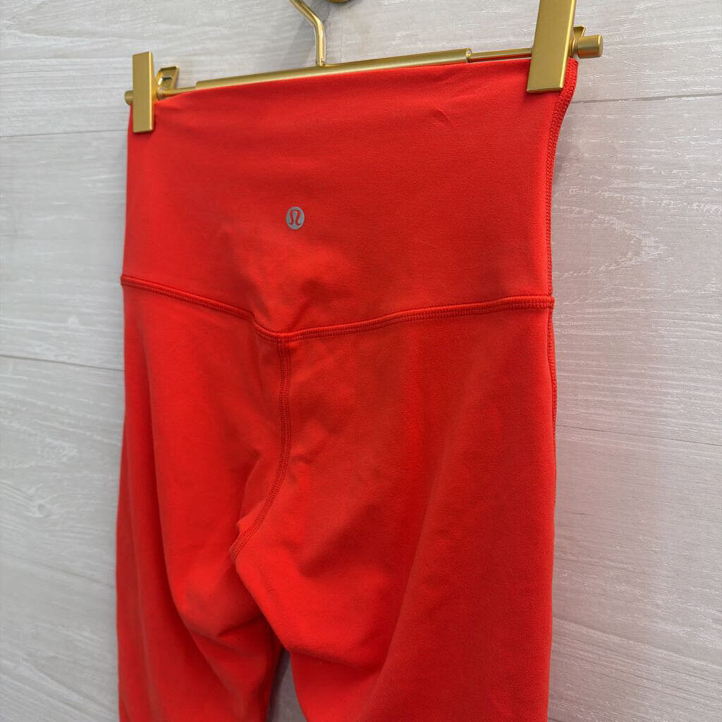 Lululemon Bright Red Cropped Leggings 4
