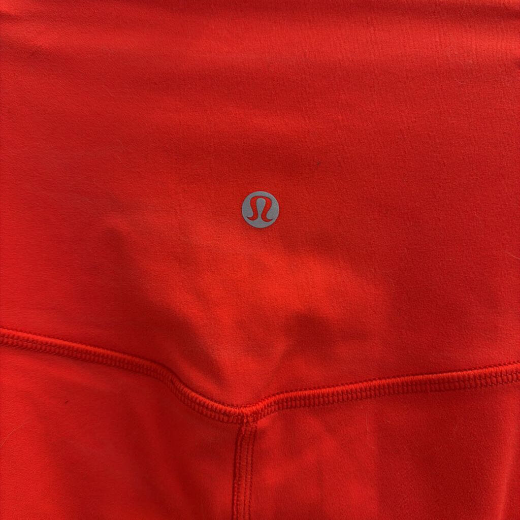 Lululemon Bright Red Cropped Leggings 4