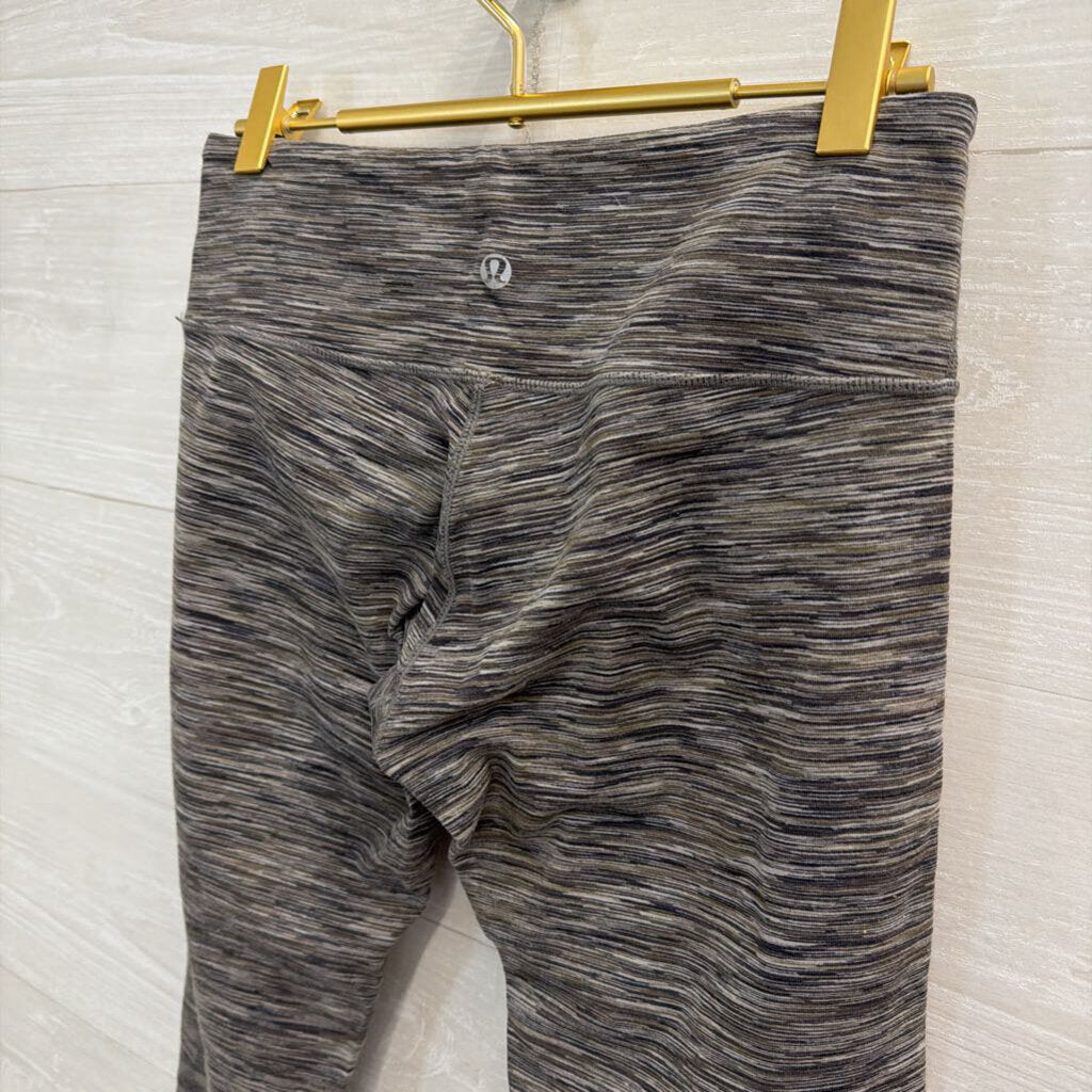 Lululemon Grey Print Cropped Leggings 6