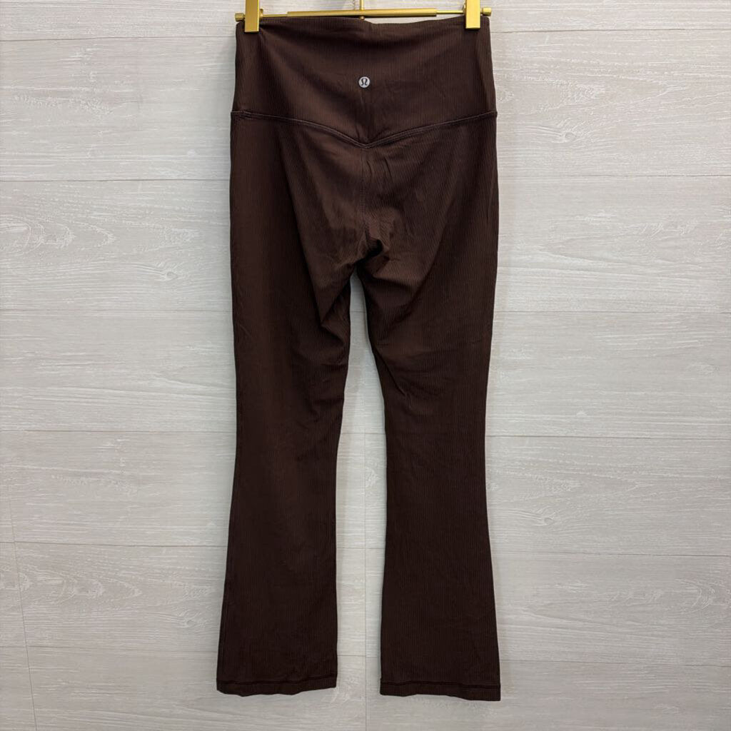 Lululemon Brown Ribbed Softstreme Flare Leggings 6