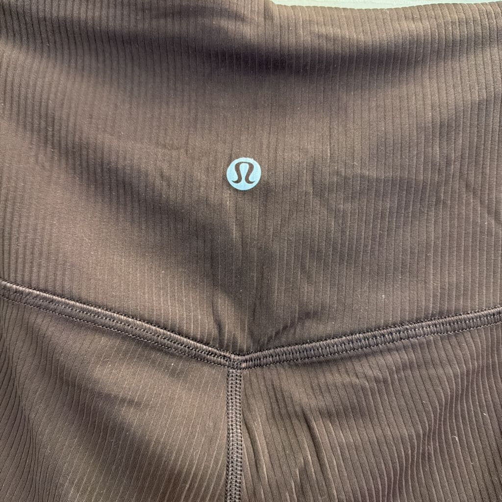 Lululemon Brown Ribbed Softstreme Flare Leggings 6