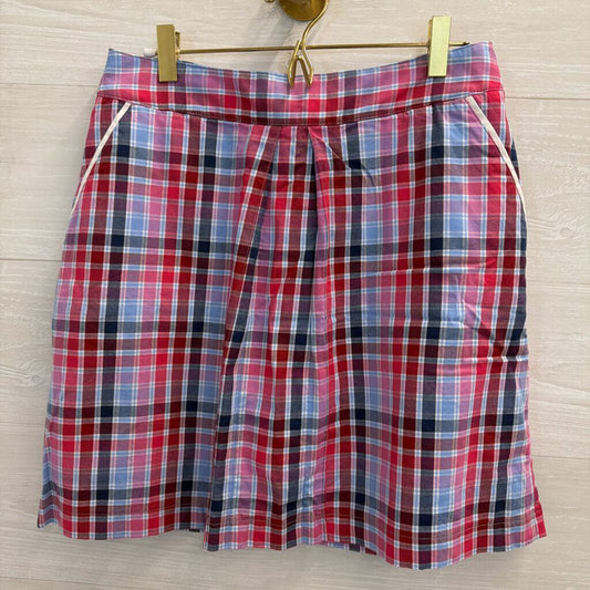 Peter Millar Blue/ Pink/ Plaid Skirt 6