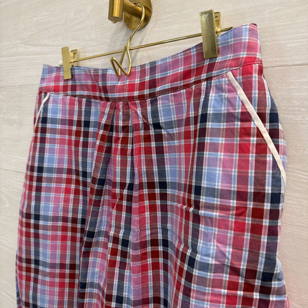 Peter Millar Blue/ Pink/ Plaid Skirt 6