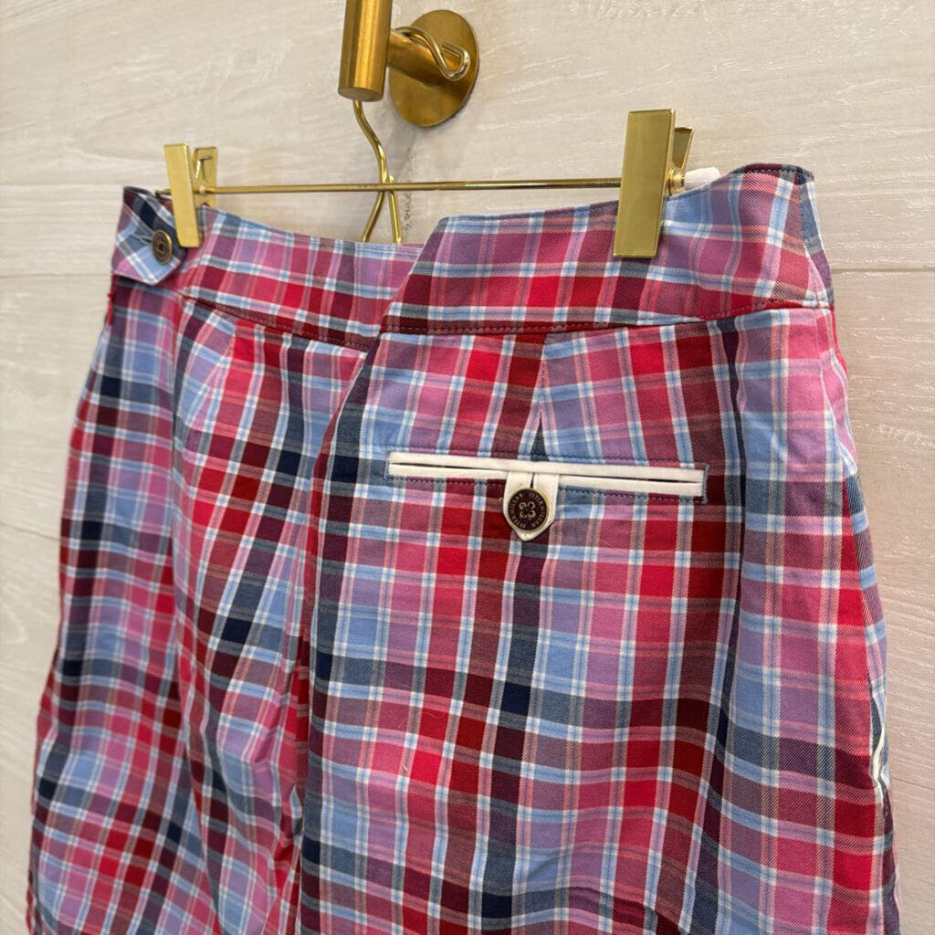 Peter Millar Blue/ Pink/ Plaid Skirt 6