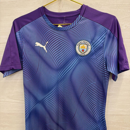 Puma Purple/ Multi Manchester City Short Sleeve Training Shirt Small
