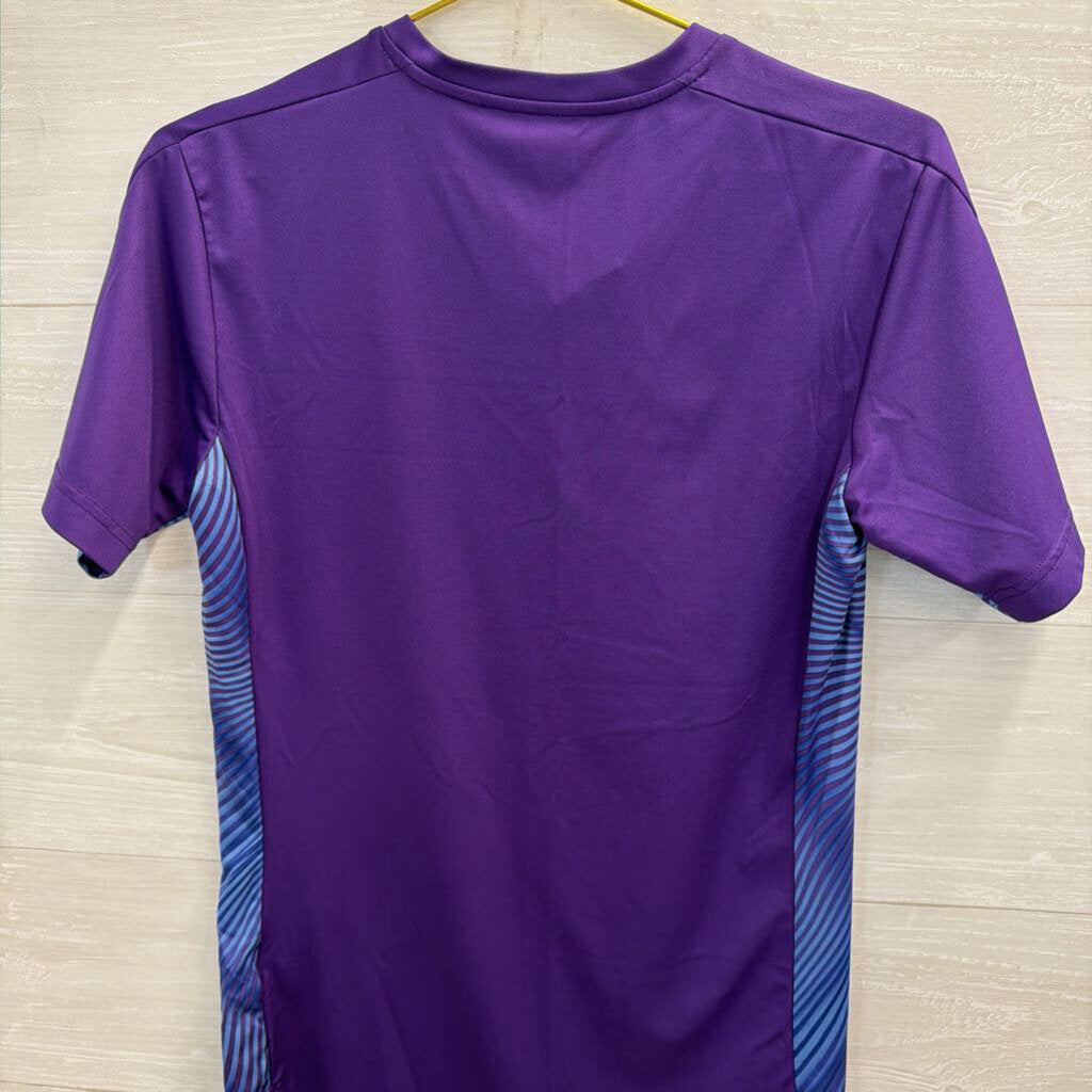 Puma Purple/ Multi Manchester City Short Sleeve Training Shirt Small