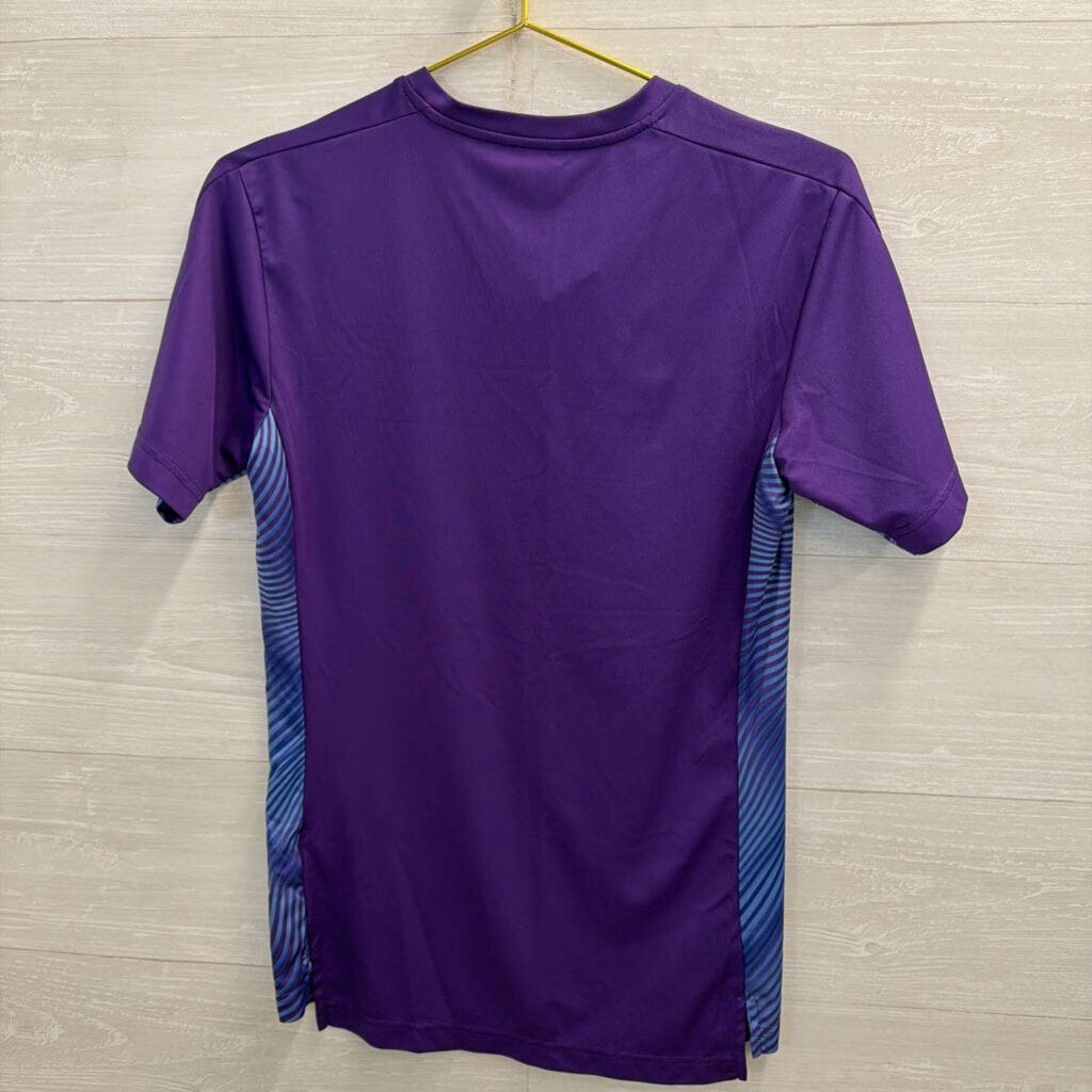 Puma Purple/ Multi Manchester City Short Sleeve Training Shirt Small