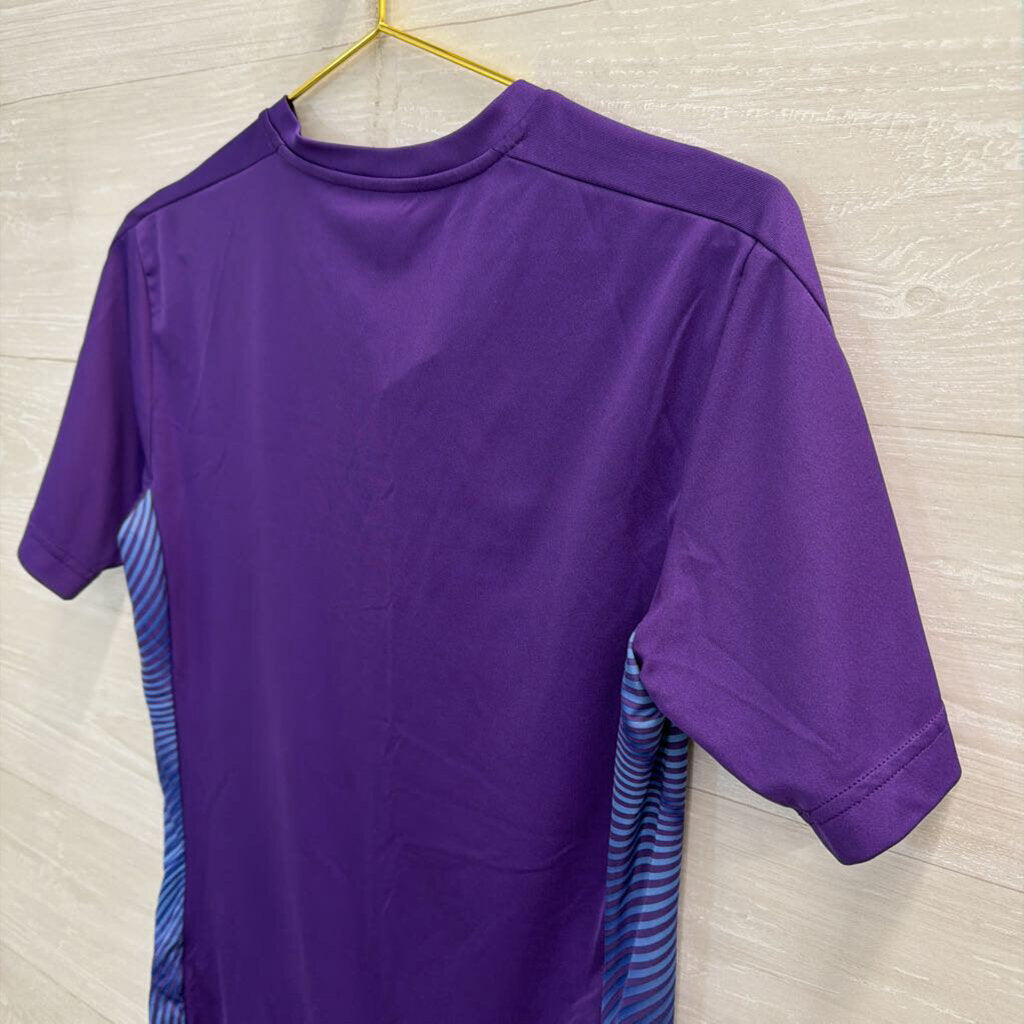 Puma Purple/ Multi Manchester City Short Sleeve Training Shirt Small