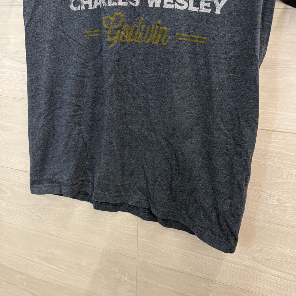 Next Level Apparel Blue Charles Wesley Short Sleeve Graphic Tee Medium