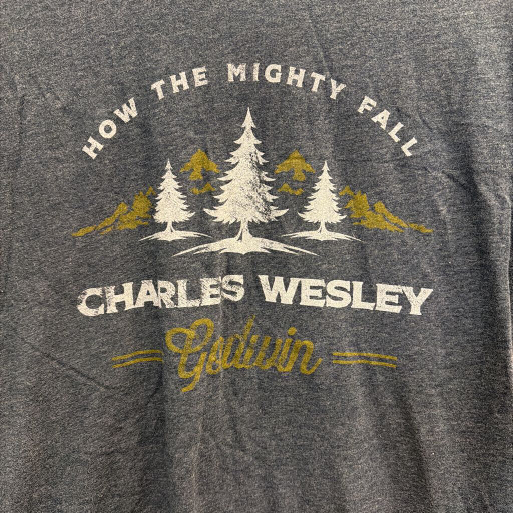 Next Level Apparel Blue Charles Wesley Short Sleeve Graphic Tee Medium