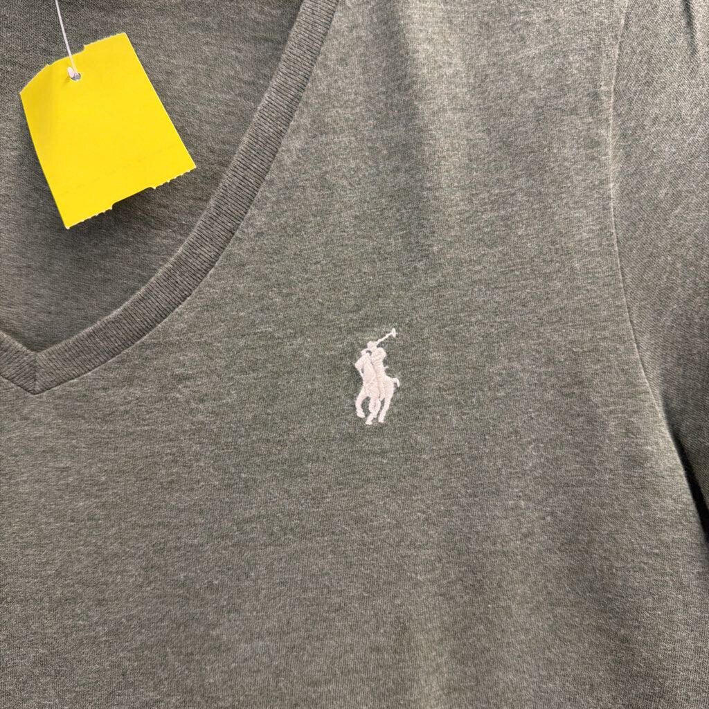 Ralph Lauren Green V Neck Short Sleeve Top Medium