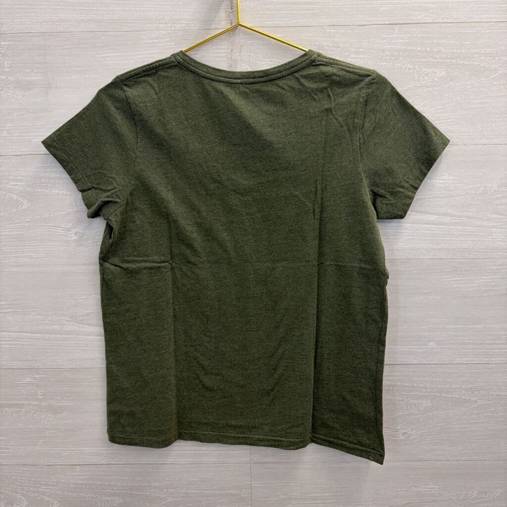Ralph Lauren Green V Neck Short Sleeve Top Medium