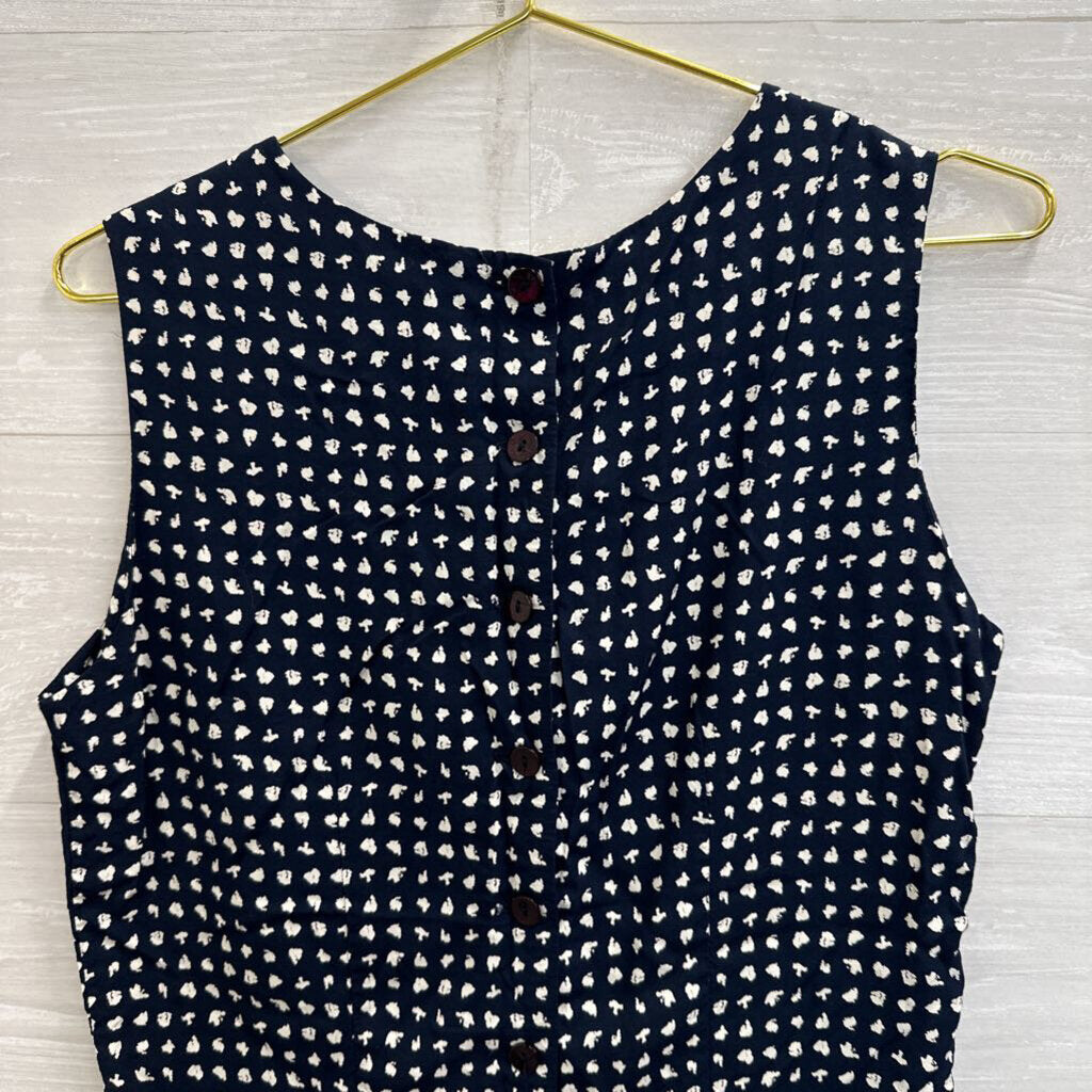 Ilyse Hart LTD Navy/ White Print Tank Top 10