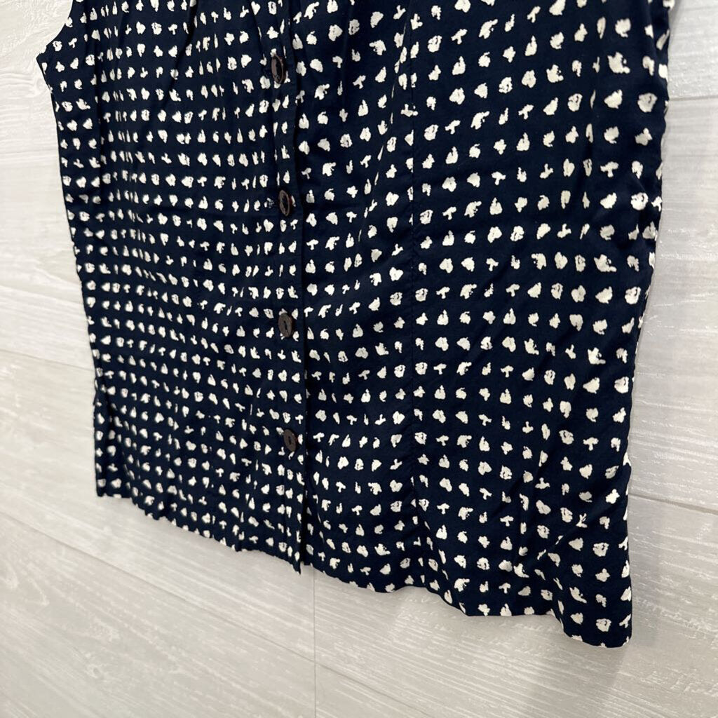 Ilyse Hart LTD Navy/ White Print Tank Top 10