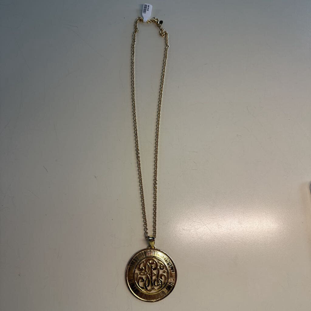 Gold Statement Medallion Necklace