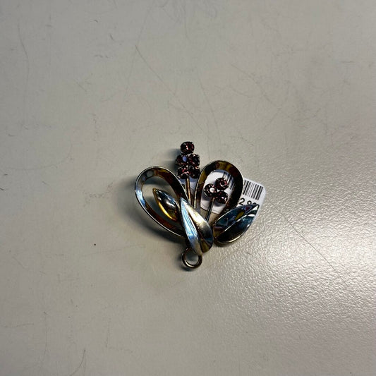Gold/ Purple Flower Pin